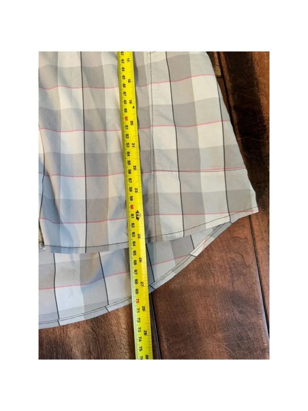 The North Face Grey and Pink Plaid Long Sleeve Button Up Shirt - Size L